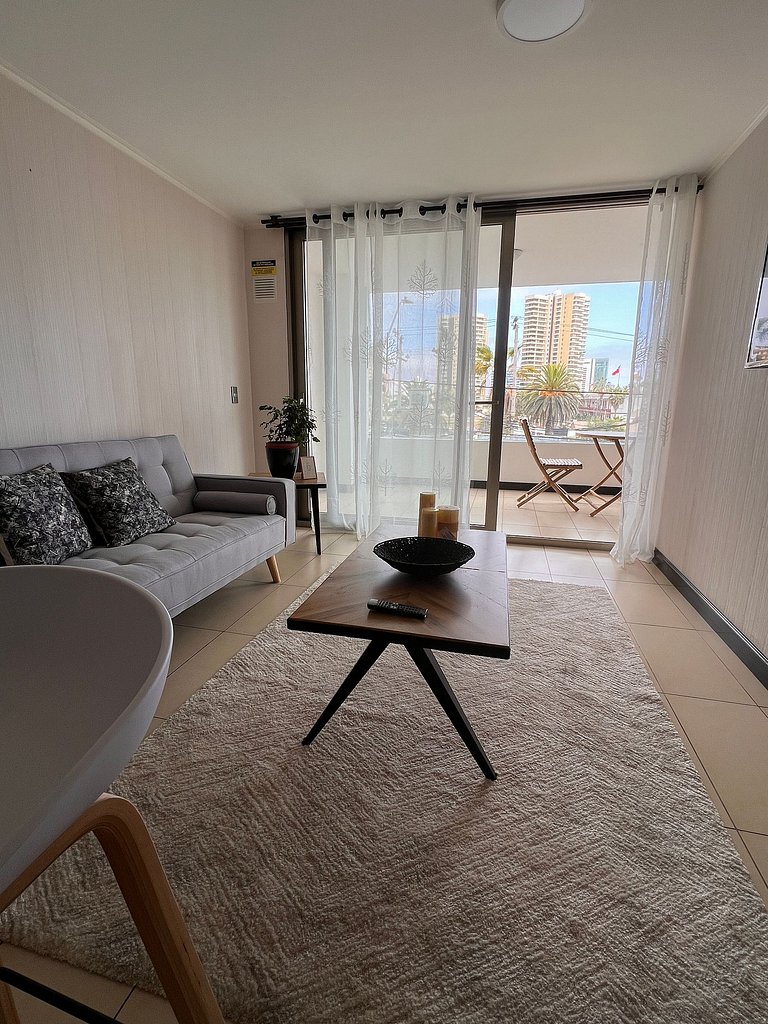 Lindo departamento full equipado Playa Cavancha